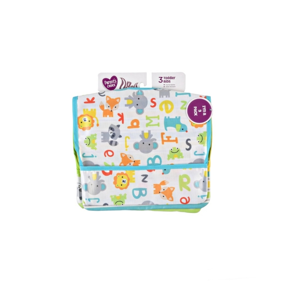 Parent's Choice 3 Pack Canvas Bib Set